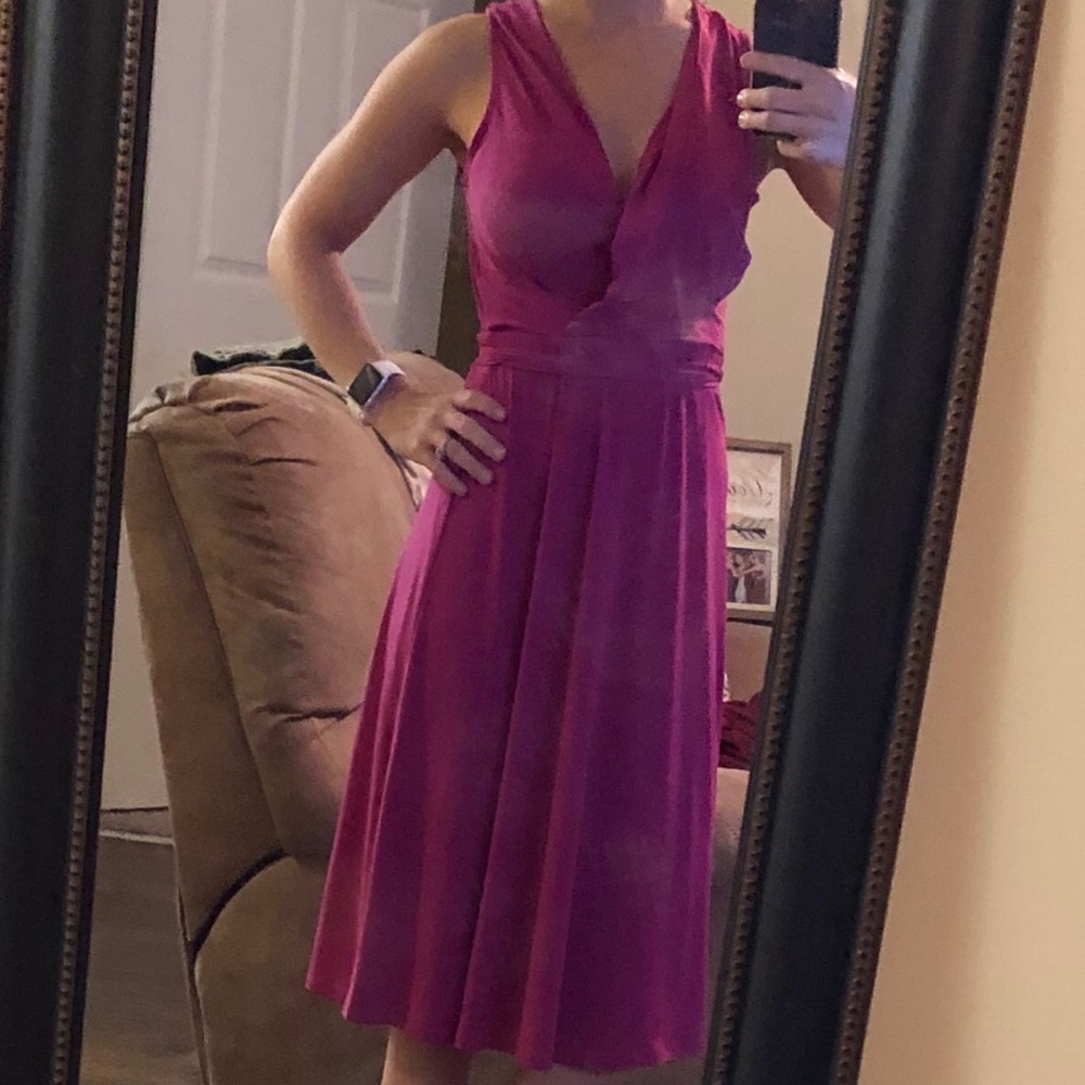 BRAND NEW with tags. Pink dress w/ V-neck.